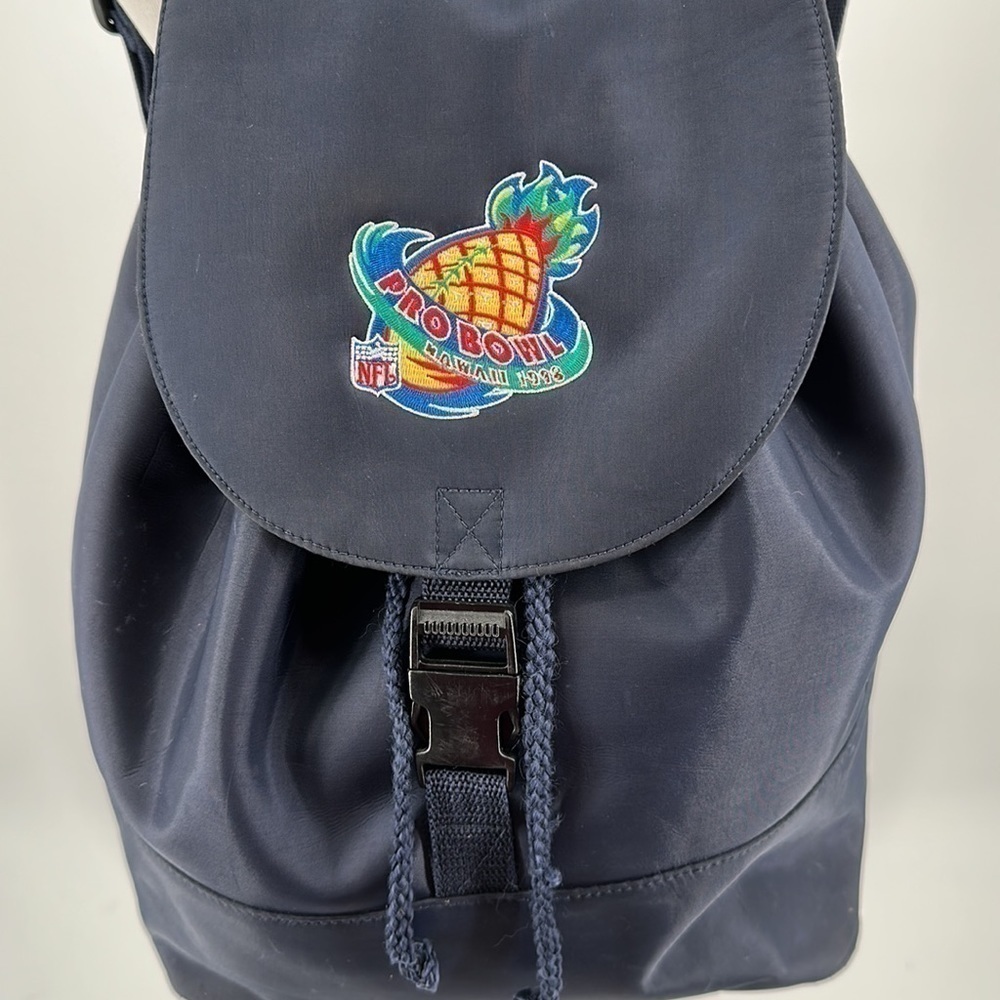 NFL Vintage Navy Blue Nylon 1998 Pro Bowl Hawaii Backback